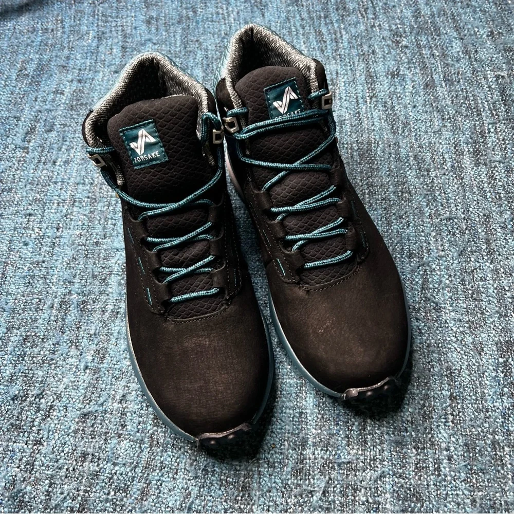 Forsake Range High Waterproof Leather Hiking Boots in Black Arctic Women's 8.5